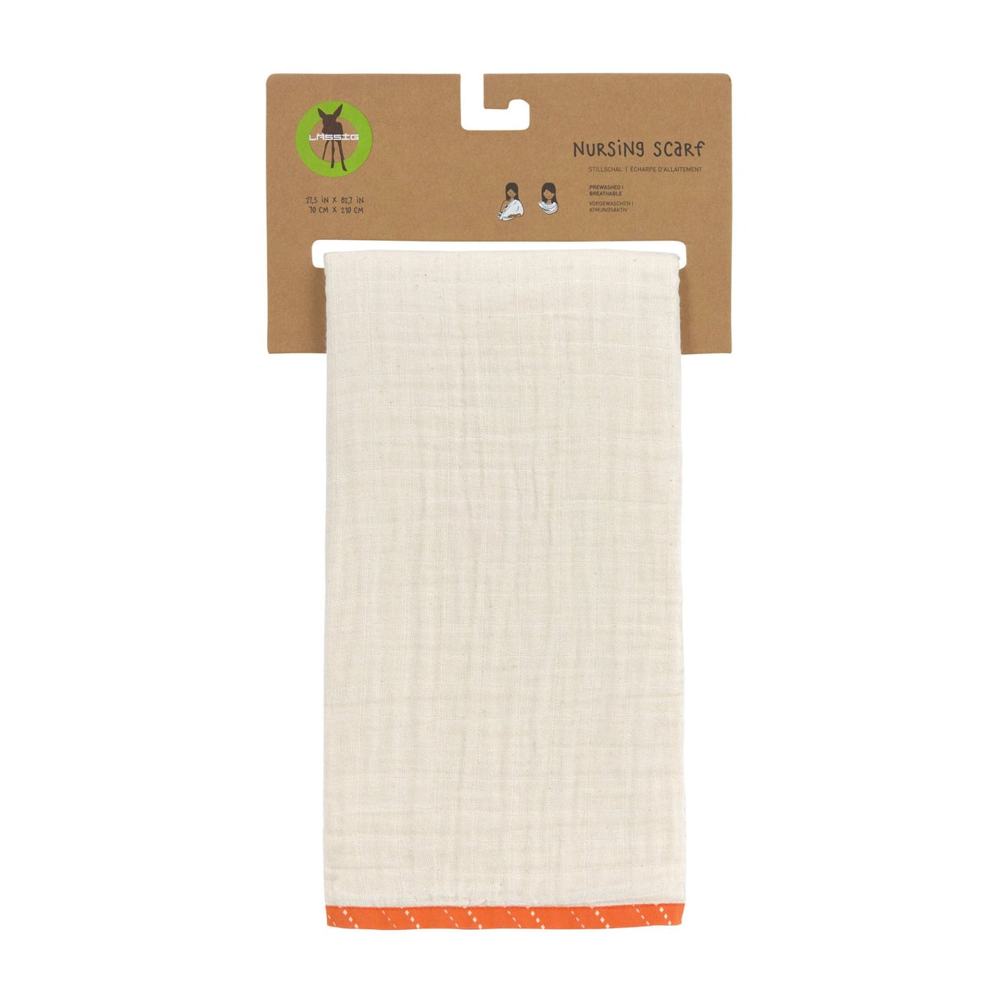 Lässig Châle/écharpe d'allaitement Muslin Nature