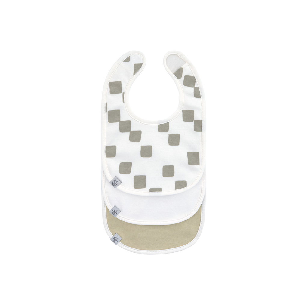 Lässig Bavoir Happy Fruits Khaki - 3 pièces