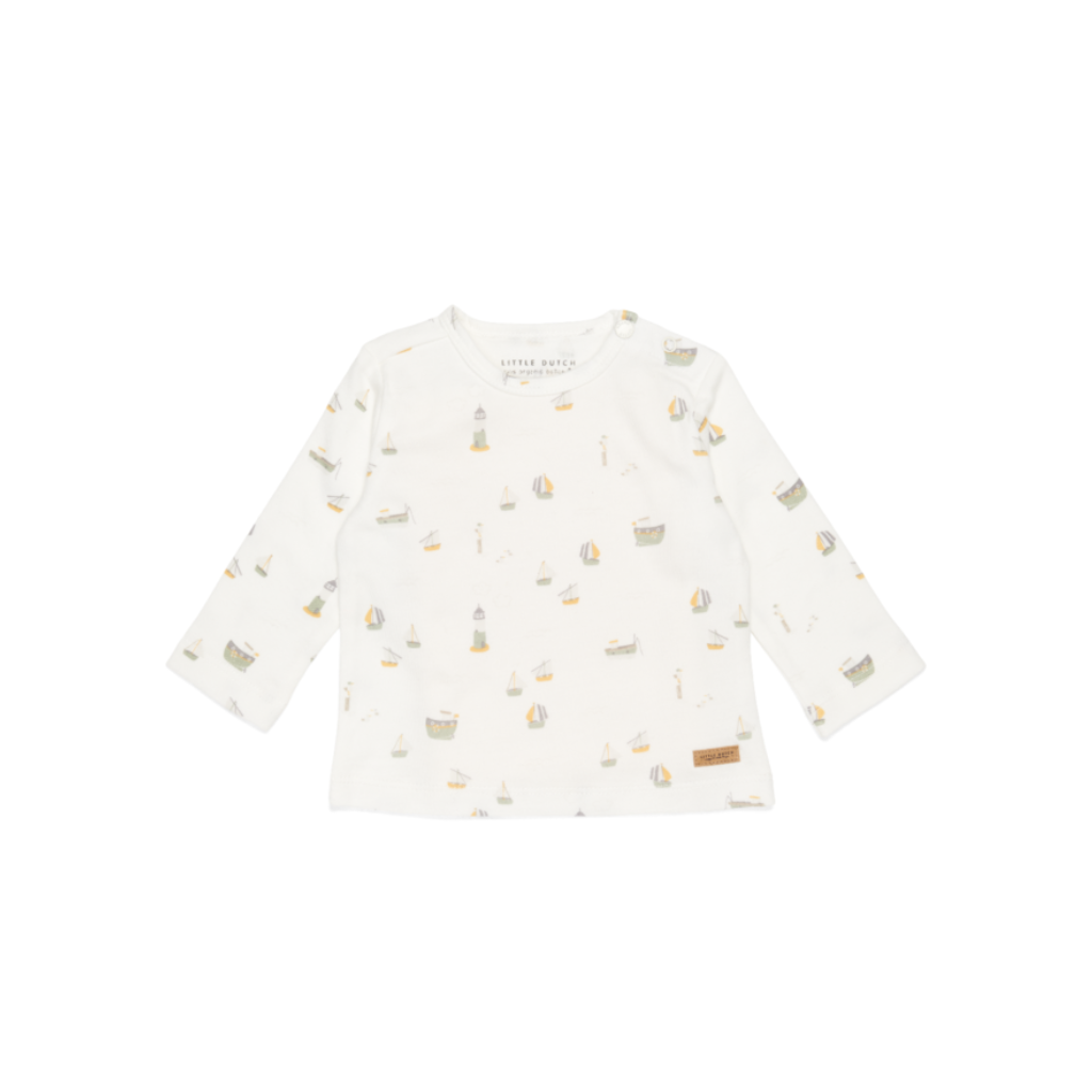 Little Dutch T-shirt met lange mouwen Sailors Bay Wit