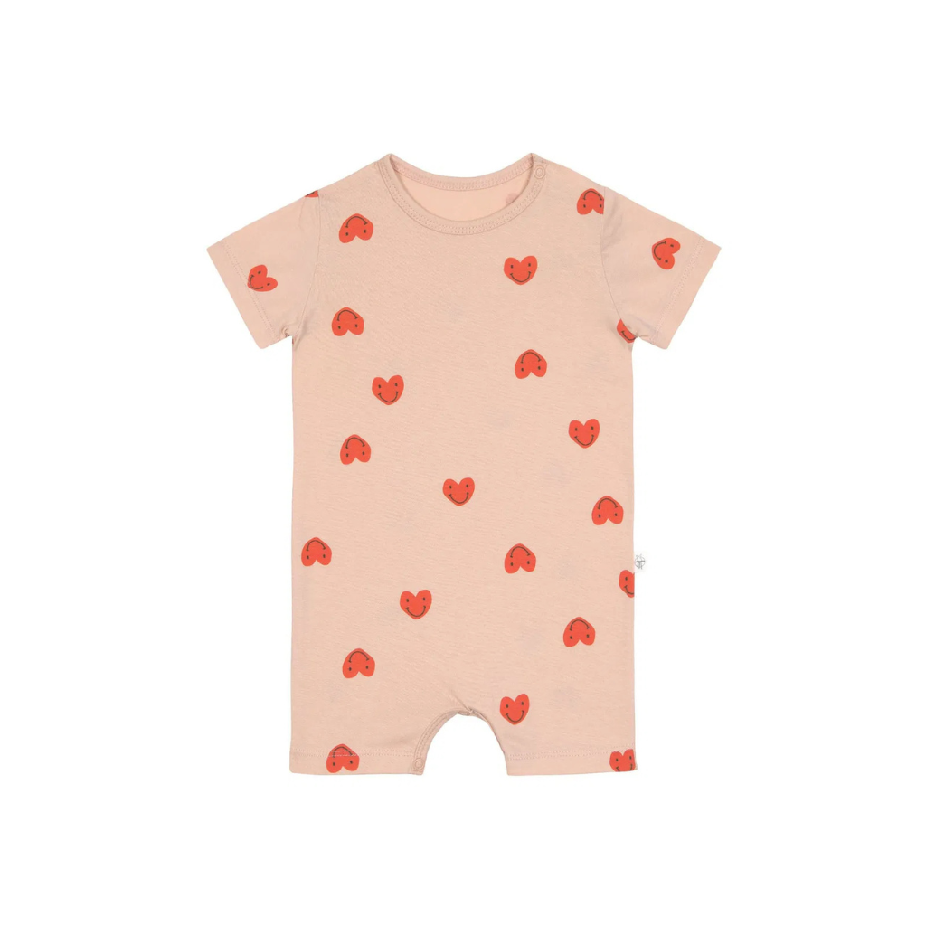 Lässig Playsuit Heart Peach Rose