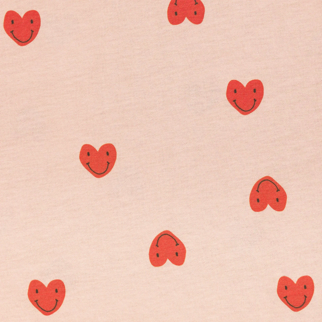 Lässig Playsuit Heart Peach Rose