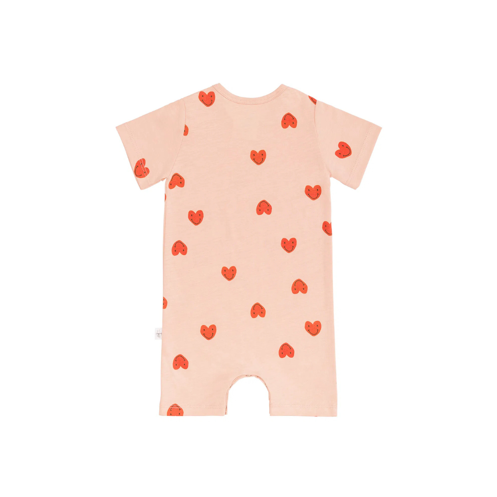 Lässig Playsuit Heart Peach Rose