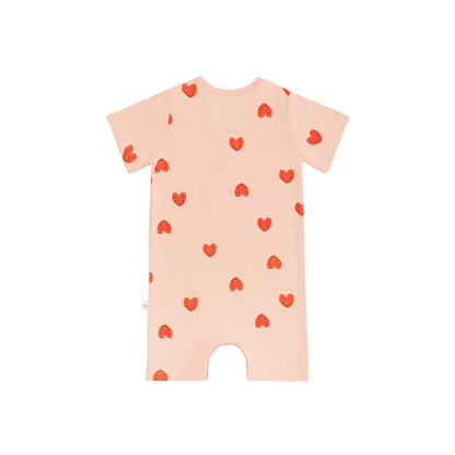 Lässig Playsuit Heart Peach Rose