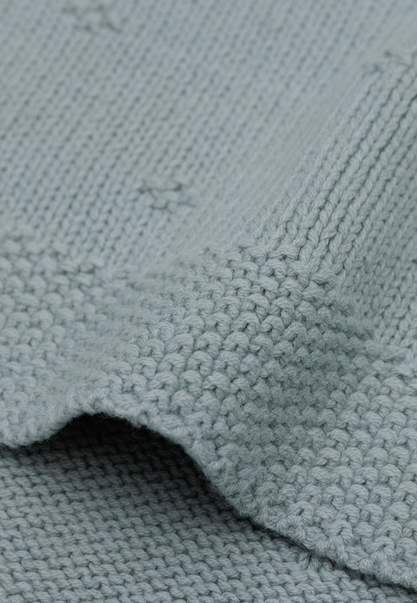 Jollein Deken voor bed Cosy Knit Sea Green katoen B 150 x L 100 cm