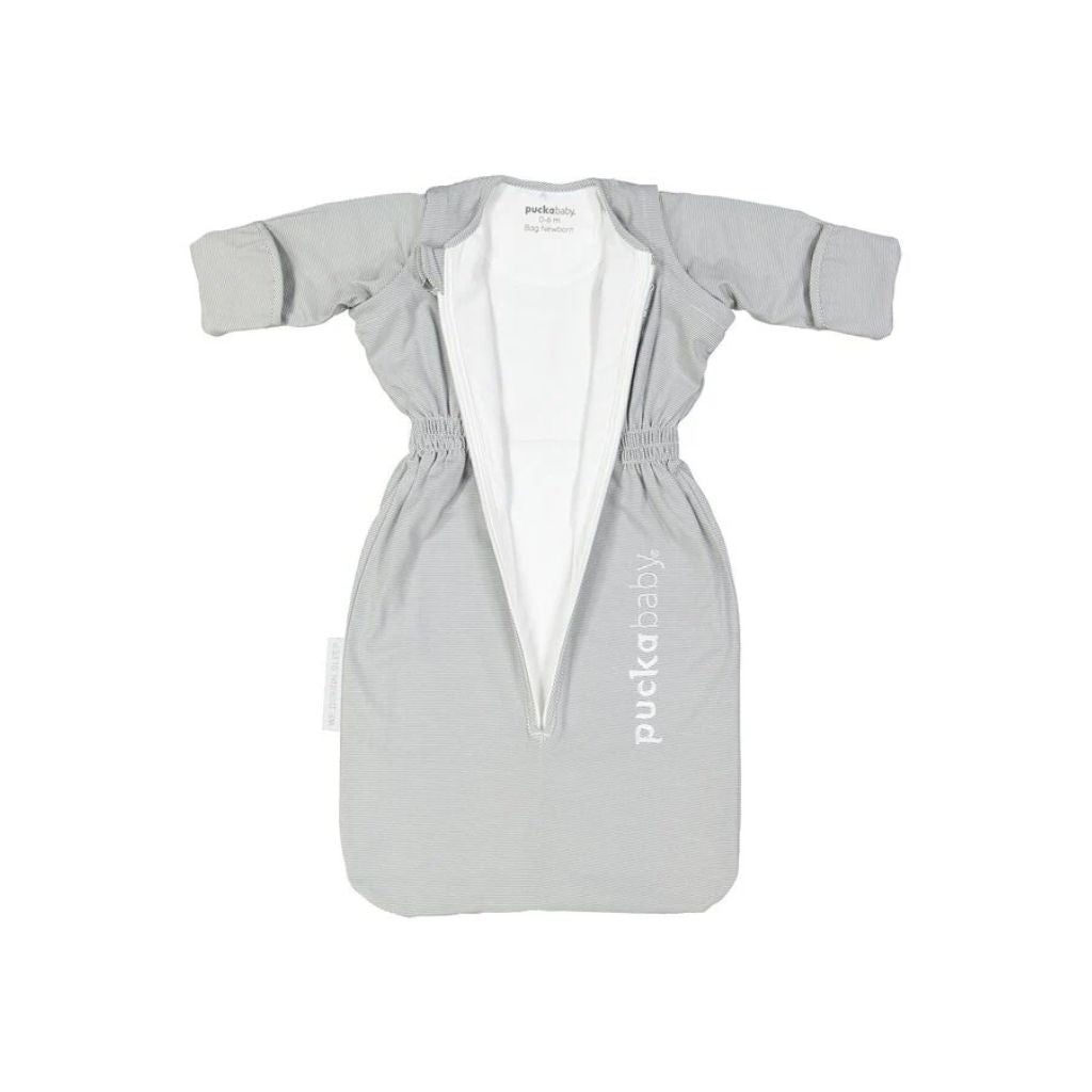 Puckababy Zomerslaapzak Newborn Stripes TOG 0,5 Grey 70 cm