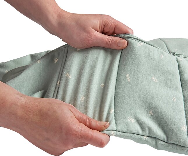 Ergopouch Sac d'emmaillotage / Sac de couchage d'hiver Cocoon TOG 2,5 Sage Green 60 cm