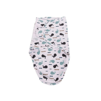 Bo Jungle Inbakerdoek B-Wrap Whale TOG 0,5 Blue 60 cm