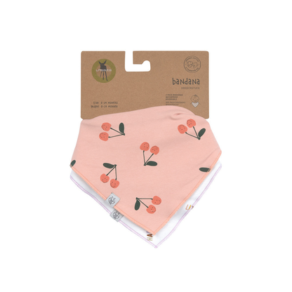 Lässig Bandana slab Happy Fruits Cherry - 2 stuks