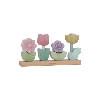 Little Dutch Blocs en bois à empiler Fairy Garden Fleurs