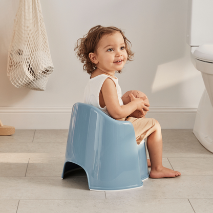 BabyBjörn Potje diepblauw/wit