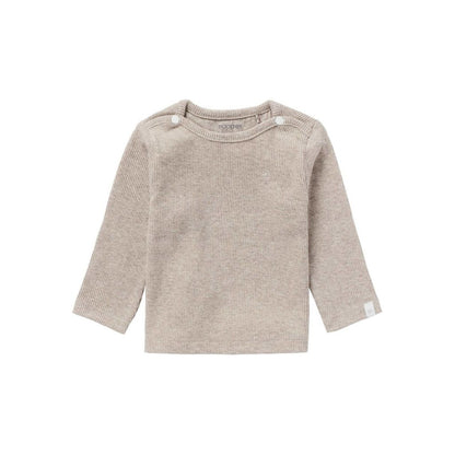 Noppies T-shirt met lange mouwen Rib Natal Taupe Grey