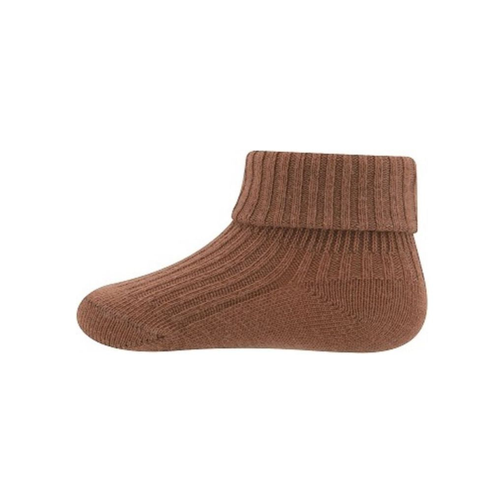 Kousje, omslag, rib, Toffee/Caramel, m19/22
