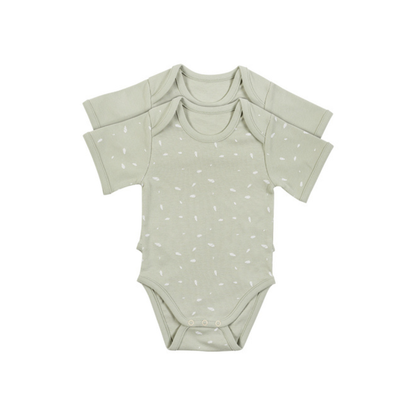 Dreambee Body à manches courtes Essentials vert - 2 pièces