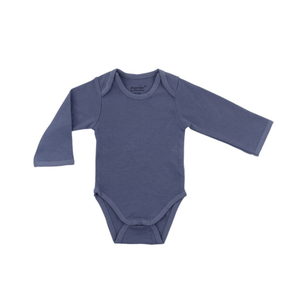 Dreambee Body à manches longues Essentials ligné bleu - 2 pièces