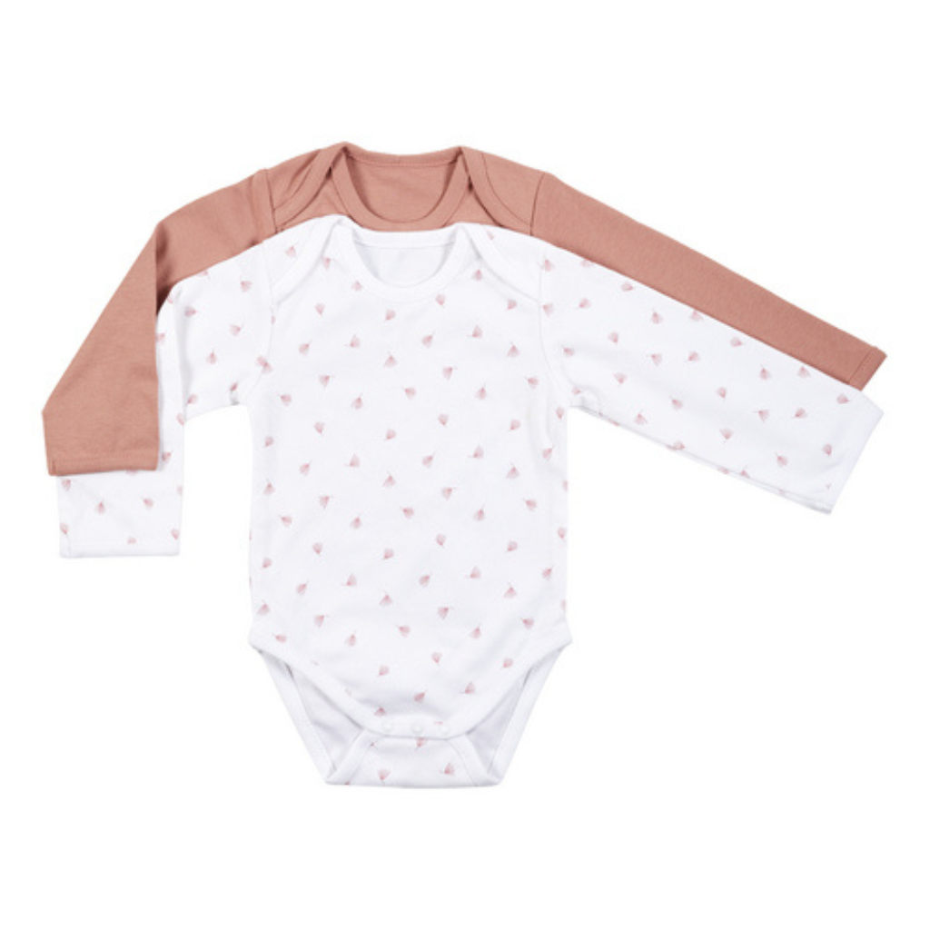 Dreambee Body à manches longues Essentials Flower rose - 2 pièces