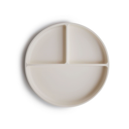Mushie Bord siliconen Ivory