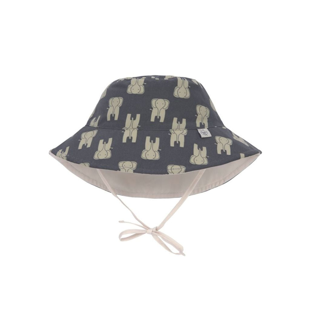Zonnehoedje, Bucket Hat Elephant Dark Grey, 3-6 maand, maat 43/45