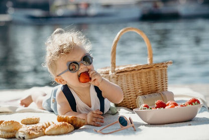 Ki ET LA Lunettes de soleil Ours'on bleu/gris argenté 1-2 ans