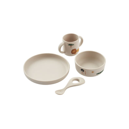 Liewood 4-delige eetset Vivi Safari Sandy