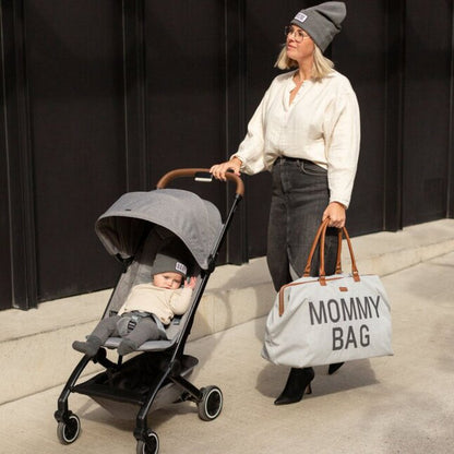 Childhome Sac à langer Mommy Bag Signature Canvas Grey