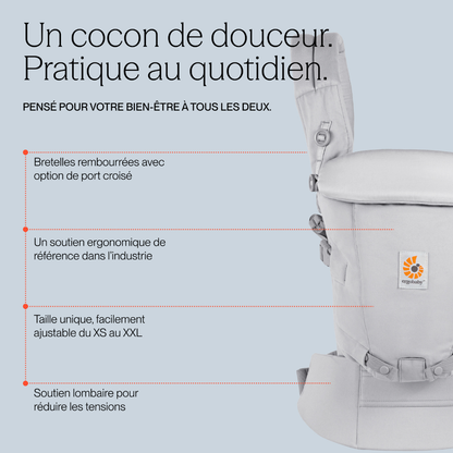 ERGObaby Combidrager Adapt SoftFlex Mesh Pearl Grey