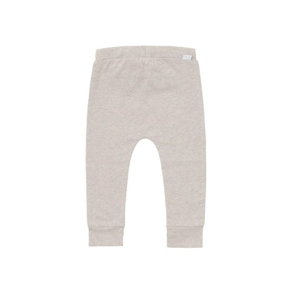 Broekje katoen met koord, Jersey loose Melissa, m 50, Taupe Melange, noppies uniseks