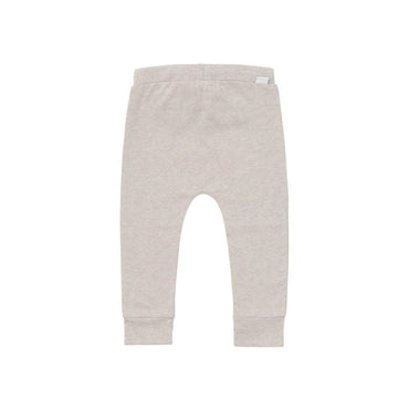 Broekje katoen met koord, Jersey loose Melissa, m 68, Taupe Melange, noppies uniseks