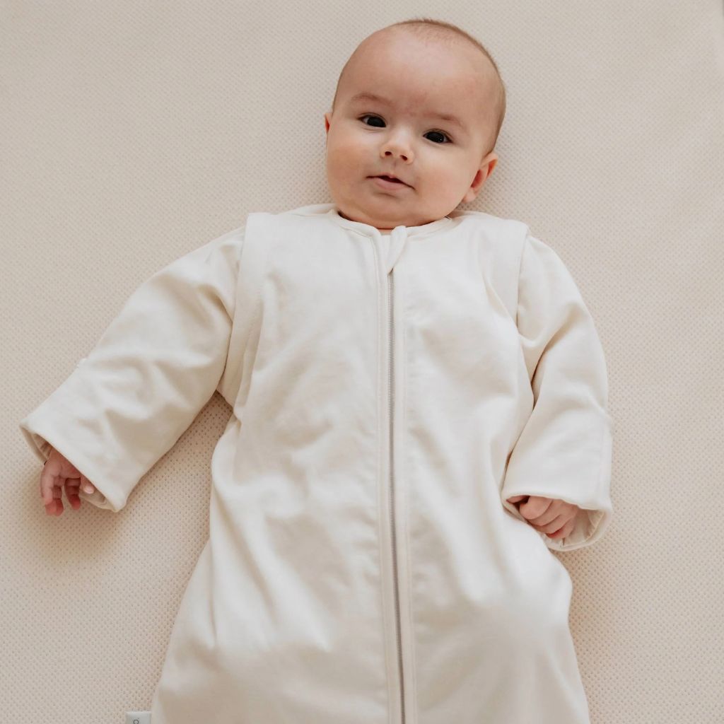Puckababy Zomerslaapzak The Bag Newborn Cotton Pure TOG 0,5 Off White 70 cm