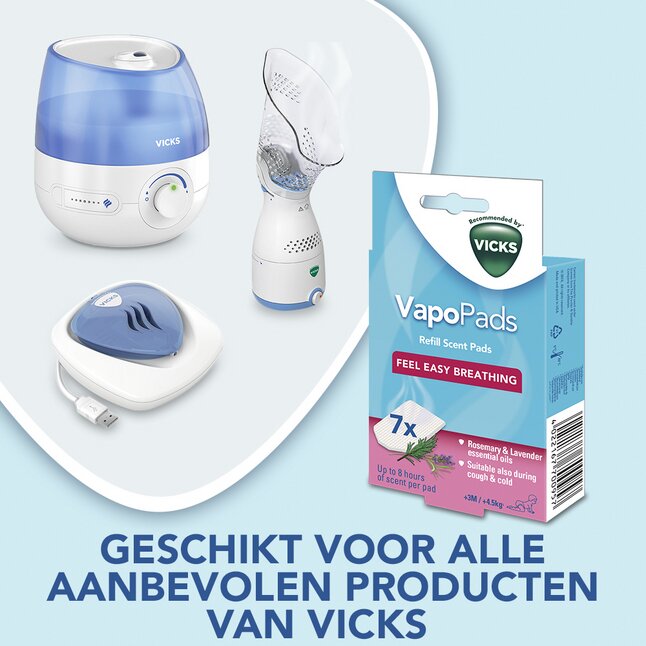Vicks Geurtablet VapoPads Rozemarijn & Lavendel - 7 stuks