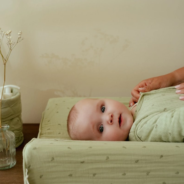 Little Dutch Housse pour matelas à langer Pure Sage