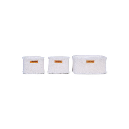 Childhome Opbergmand Teddy Off White - 3 stuks