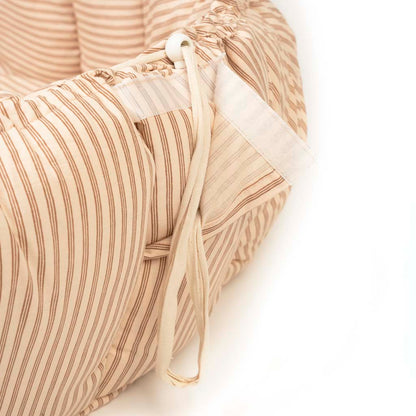 Play and Go Coco Stripes brown organic babymat 130 cm