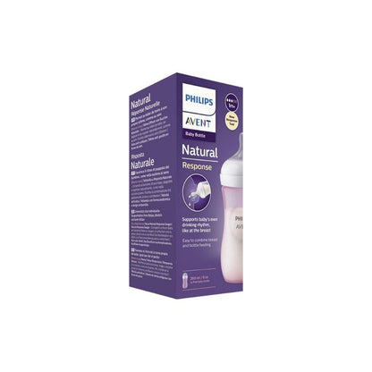 Philips AVENT Biberon Natural Response rose 260 ml