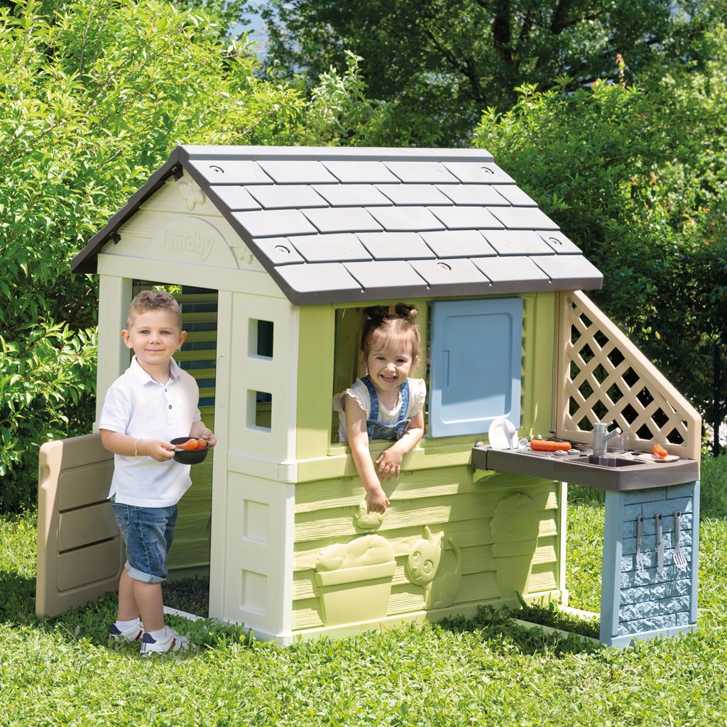 Smoby Speelhuis en Modderkeuken Pretty