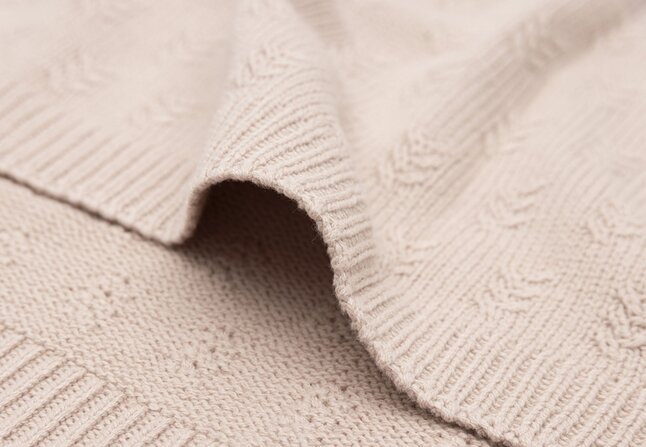 Jollein Couverture pour berceau ou parc Grain Knit Wildrose