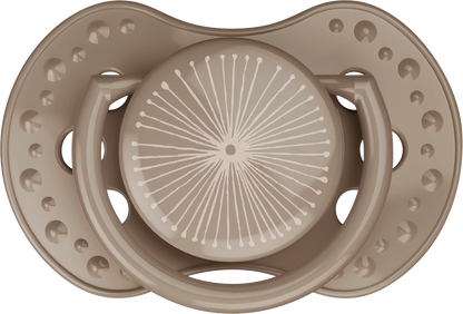 Difrax Sucette + 18 mois LOVI Dynamic Harmony Cream/Light Brown - 2 pièces