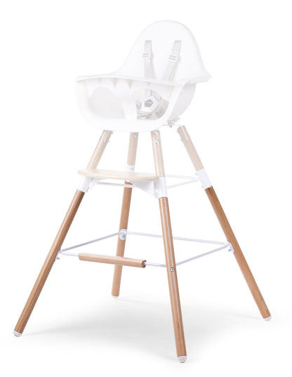 Childhome Evolu Extra Set Lange Poten + Voetsteun Hout/Wit
