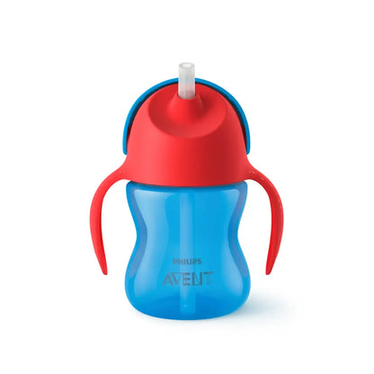 Avent Gourde avec paille bleu 200 ml