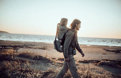 Thule Kinderdrager + regenhoes Sapling Agave/Blue