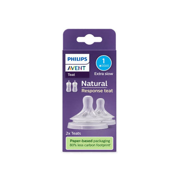 Philips AVENT Speen Natural Response voor pasgeboren baby's - 2 stuks