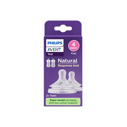 Philips AVENT Speen Natural Response snelle melktoevoer - 2 stuks