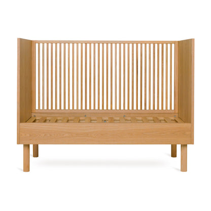Quax Chambre de bébé 3 pièces (lit L 140 x Lg 70 cm + commode avec rallonge + armoire 2 portes) Hai No Ki Natural Ash 