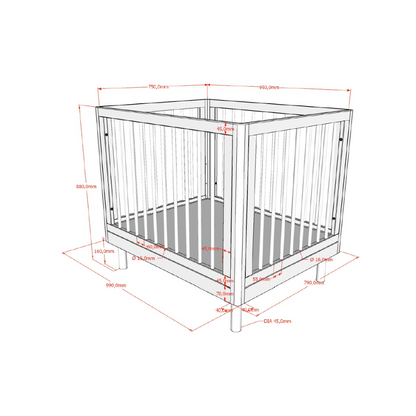 Jaxx Park Forrest Beuk wit L 95 x B 75 cm