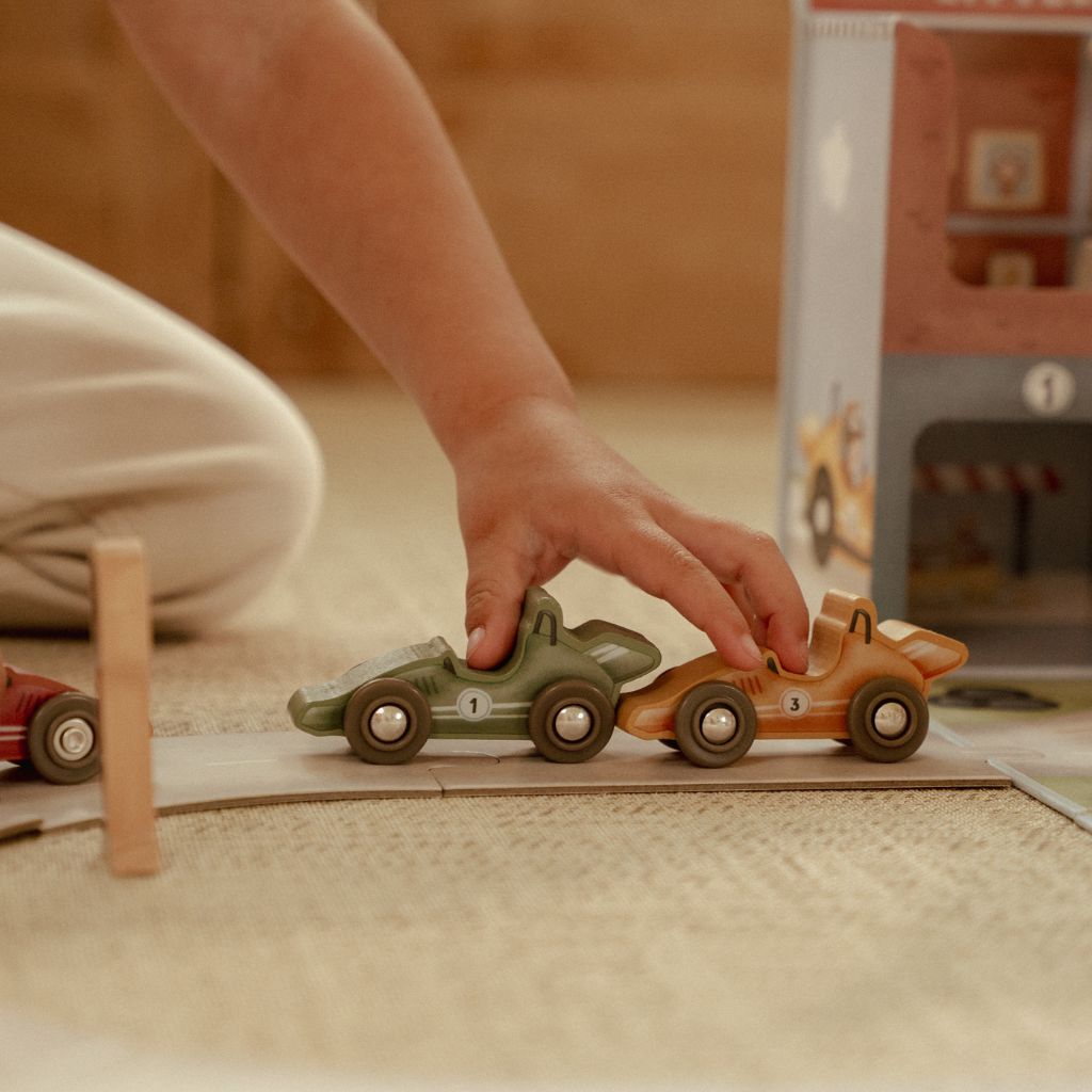 Little Dutch Houten Speelkoffer met racebaan