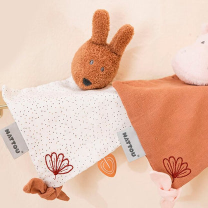 Nattou Doudou Susie & Bonnie - Bonnie rouille 20 cm