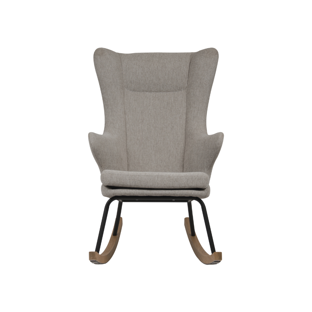 Quax Schommelstoel Rocking Chair De Luxe Adult Sand grey