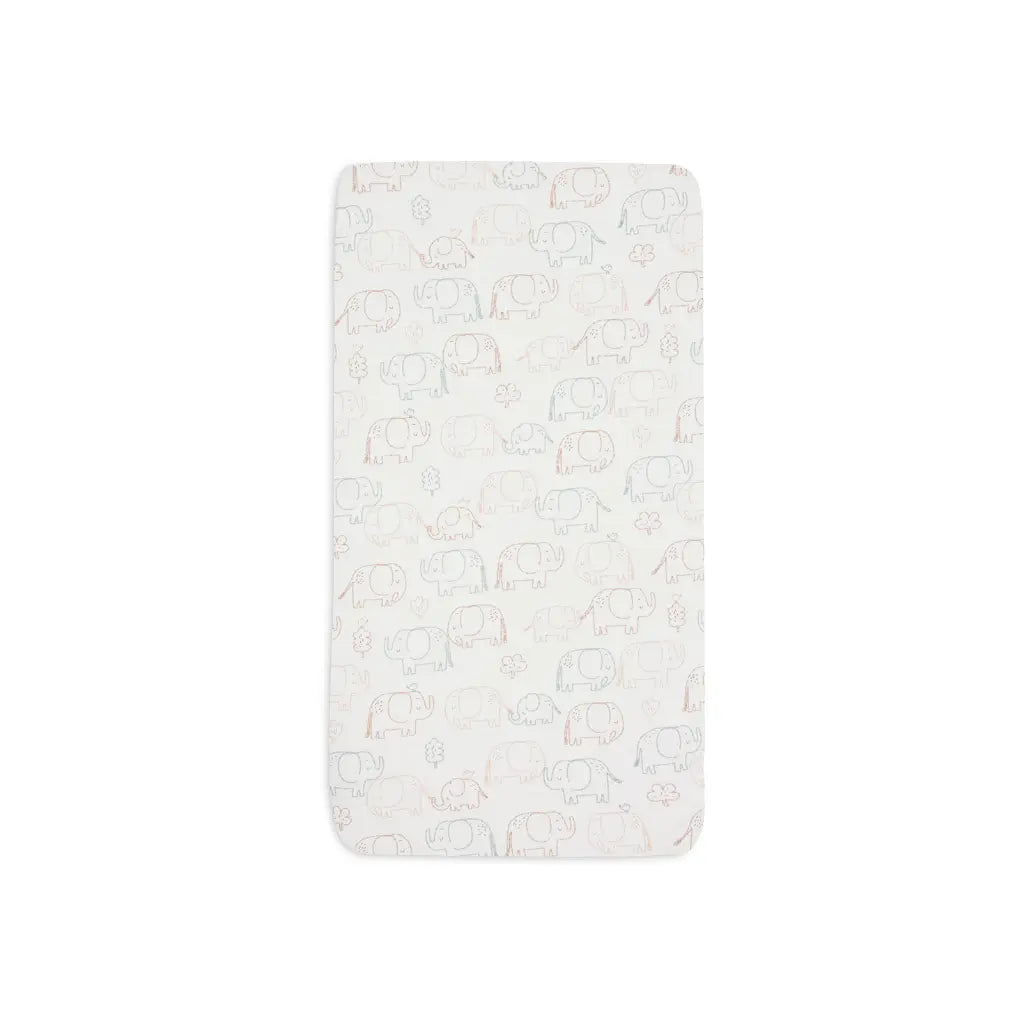 Jollein Drap-housse jersey Elephant Tales 40/50 x 80/90 cm