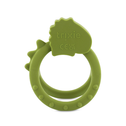 Trixie Baby Anneau de dentition sensoriel Mr. Dino vert