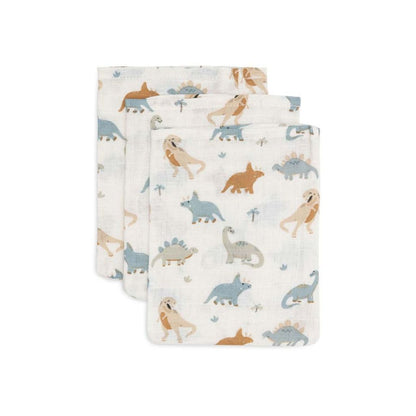 Jollein Washandje Roarsome B 20 x L 15 cm - 3 stuks