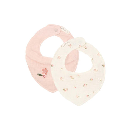 Little Dutch Bandana slab Fairy Blossom roze - 2 stuks